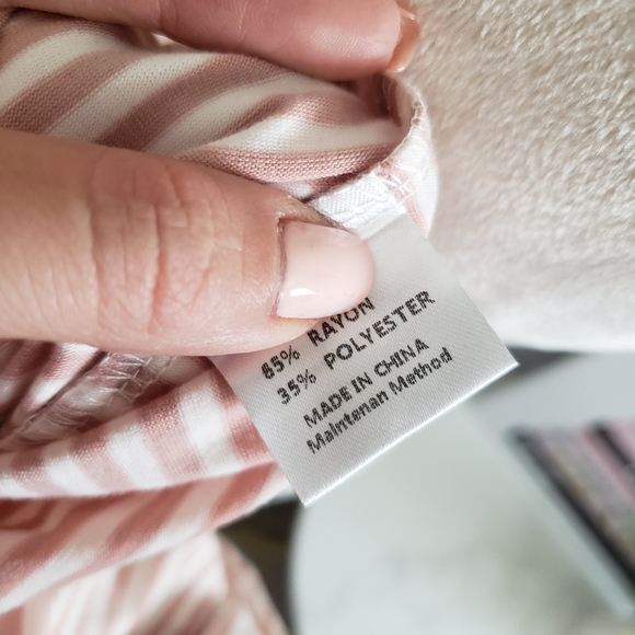 Pink and White Striped Tie Dress - Picture 6 of 6